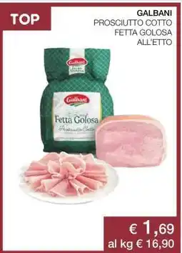 Coop Galbani Prosciutto Cotto Fetta Golosa offerta