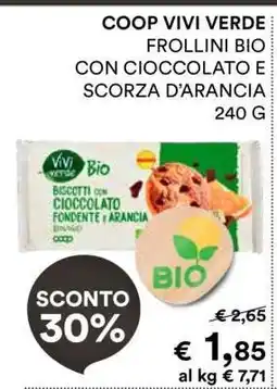 Coop COOP VIVI VERDE FROLLINI BIO offerta