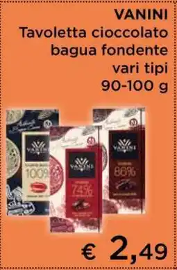 Coop VANINI Tavoletta cioccolato bagua fondente offerta
