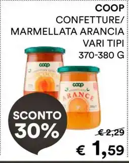 Coop COOP CONFETTURE/MARMELLATA ARANCIA offerta