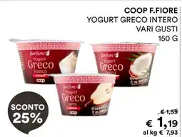Coop COOP F.FIORE YOGURT GRECO INTERO offerta
