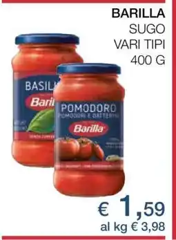 Coop BARILLA SUGO offerta