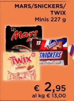 Coop MARS/SNICKERS/TWIX Minis offerta