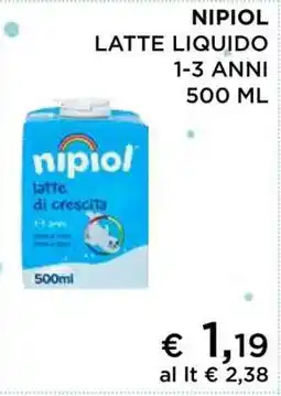 Coop NIPIOL LATTE LIQUIDO 1-3 ANNI 500 ML offerta