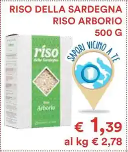 Coop RISO DELLA SARDEGNA RISO ARBORIO offerta