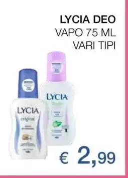 Coop LYCIA DEO offerta