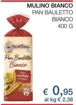 Coop MULINO BIANCO PAN BAULETTO BIANCO 400 G offerta