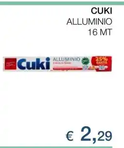 Coop CUKI ALLUMINIO 16 MT offerta