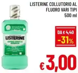 A&O Listerine collutorio al fluoro offerta