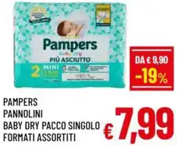 A&O Pampers pannolini baby dry pacco singolo formati offerta