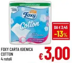 A&O Foxy carta igienica cotton offerta