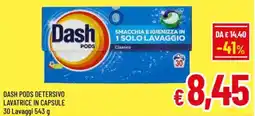A&O Dash pods detersivo lavatrice in capsule offerta