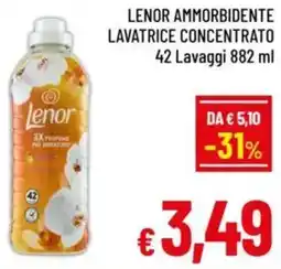 A&O Lenor ammorbidente lavatrice concentrato offerta
