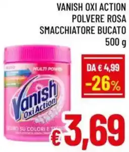 A&O Vanish oxi action polvere rosa smacchiatore bucato offerta