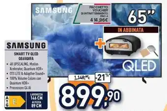 Unieuro SAMSUNG SMART TV QLED QE65Q8FA offerta