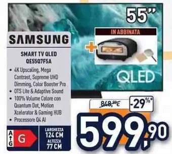 Unieuro SAMSUNG SMART TV QLED QE55Q7F5A offerta