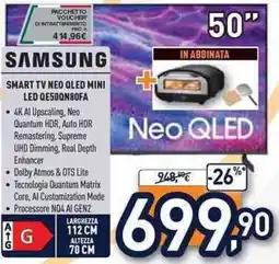 Unieuro SAMSUNG SMART TV NEO OLED MINI LED QE500N80FA offerta