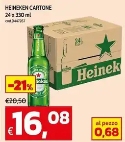 C+C maxigross Heineken cartone offerta