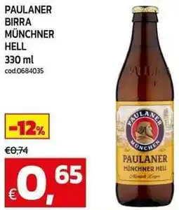 C+C maxigross Paulaner birra münchner hell offerta