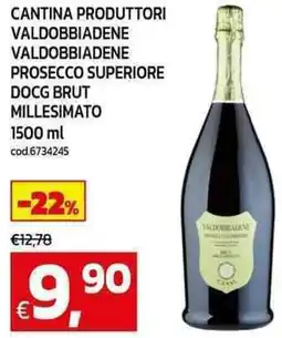 C+C maxigross Cantina produttori valdobbiadene valdobbiadene prosecco superiore docg brut millesimato offerta