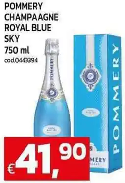 C+C maxigross Pommery champaagne royal blue sky offerta