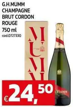 C+C maxigross G.h.mumm champagne brut cordon rouge offerta