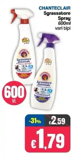 Franzy's CHANTECLAIR Sgrassatore Spray offerta