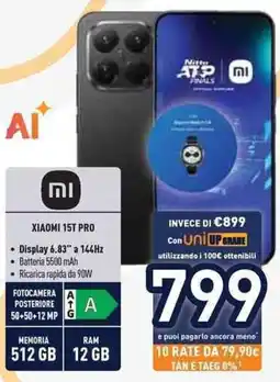 Unieuro XIAOMI 15T PRO offerta