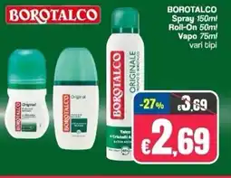 Franzy's BOROTALCO Spray Roll-On Vapo offerta