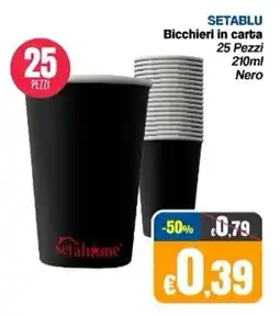 Franzy's SETABLU Bicchieri in carta offerta