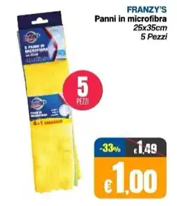 Franzy's FRANZY'S Panni in microfibra 25x35cm offerta