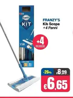 Franzy's FRANZY'S Kit Scopa +4 Panni offerta