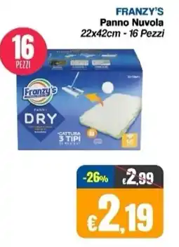 Franzy's FRANZY'S Panno Nuvola 22x42cm offerta