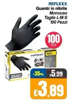 Franzy's REFLEXX Guanti in nitrile Monouso offerta