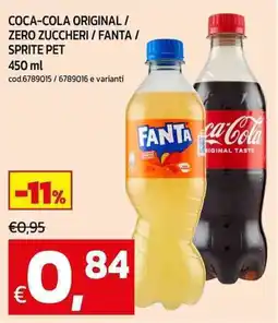 C+C maxigross Coca-cola original/ zero zuccheri / fanta / sprite pet offerta