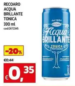 C+C maxigross Recoaro acqua brillante tonica offerta