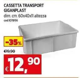 C+C maxigross Cassetta transport giganplast offerta