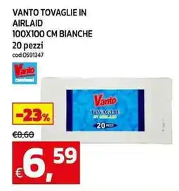 C+C maxigross Vanto tovaglie in airlaid 100x100 cm bianche offerta