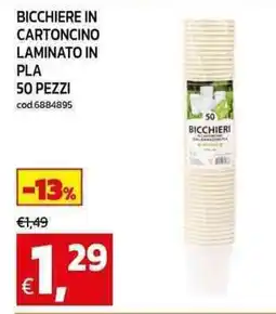 C+C maxigross Bicchiere in cartoncino laminato in pla offerta