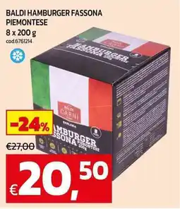 C+C maxigross Baldi hamburger fassona piemontese offerta