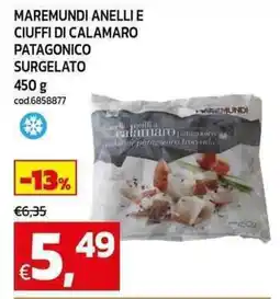 C+C maxigross Maremundi anelli e ciuffi di calamaro patagonico surgelato offerta