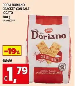 C+C maxigross Doria doriano cracker con sale iodato offerta