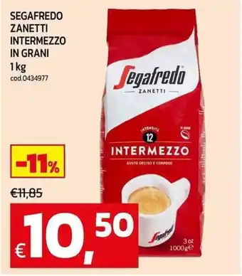 C+C maxigross Segafredo zanetti intermezzo in grani offerta