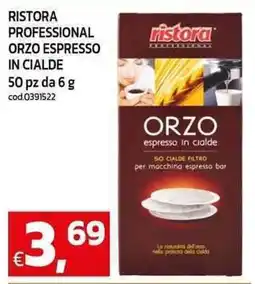 C+C maxigross Ristora professional orzo espresso in cialde offerta