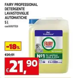 C+C maxigross Fairy professional detergente lavastoviglie automatiche offerta