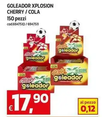 C+C maxigross Goleador xplosion cherry/cola offerta