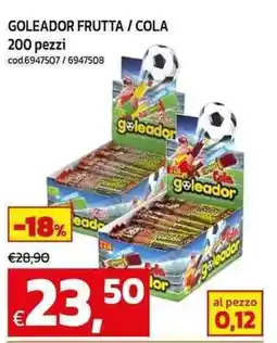 C+C maxigross Goleador frutta / cola offerta