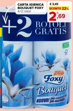 Iperal Carta igienica bouquet FOXY offerta