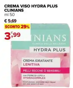 Iperal Crema viso hydra plus CLINIANS offerta