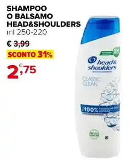 Iperal Shampoo o balsamo HEAD&SHOULDERS offerta